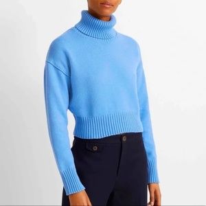Club Monaco Cropped Cotton Turtleneck Sweater, Small